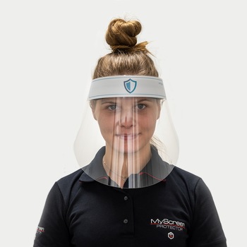 Viziera de protectie MyScreen Full-Face Garden cu prindere pe cap, transparent Viziera de protectie MyScreen Full-Face Garden cu prindere pe cap, transparent