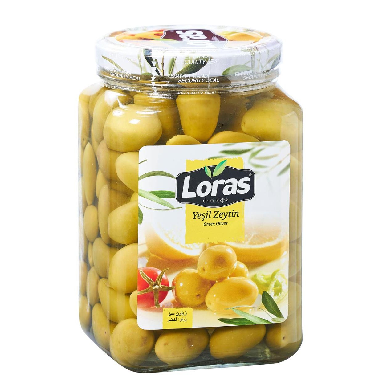 Masline verzi crestate Loras, 900 g