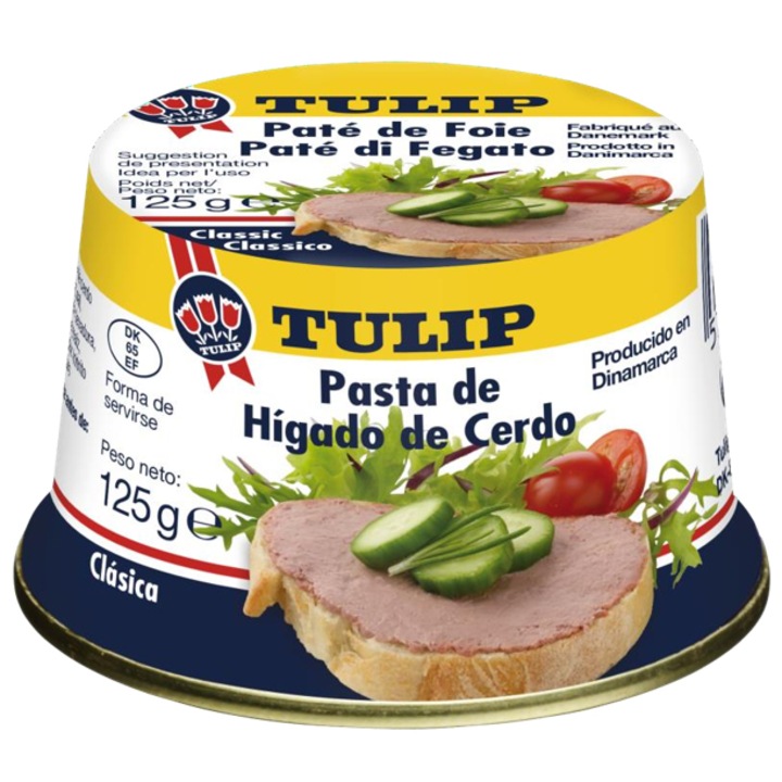 Pate de ficat de porc, Tulip, 125 g