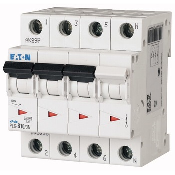 Intreruptor Automat 20A 3P+N C 6KA 4MW - EATON PL6 Intreruptor Automat 20A 3P+N C 6KA 4MW - EATON PL6