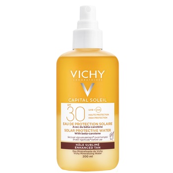 Apa de protectie solara Bronzanta Vichy Capital Soleil pentru corp SPF30+, 200 ml Apa de protectie solara Bronzanta Vichy Capital Soleil pentru corp SPF30+, 200 ml