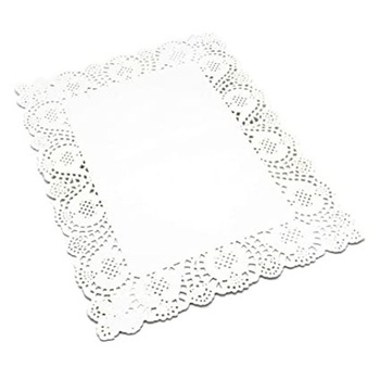 Set 12 buc dantela din hartie pentru tort, 36x25cm,alb Set 12 buc dantela din hartie pentru tort, 36x25cm,alb
