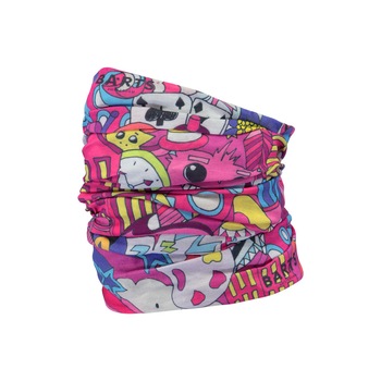 Bandana Barts Multicol Crazy Town, Roz, marime universala Bandana Barts Multicol Crazy Town, Roz, marime universala