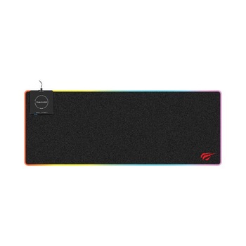 Mousepad gaming 3 in 1, cu incarcator wireless si iluminare LED, Havit MP902 RGB, 10W, 80x30x0.45 cm Mousepad gaming 3 in 1, cu incarcator wireless si iluminare LED, Havit MP902 RGB, 10W, 80x30x0.45 cm