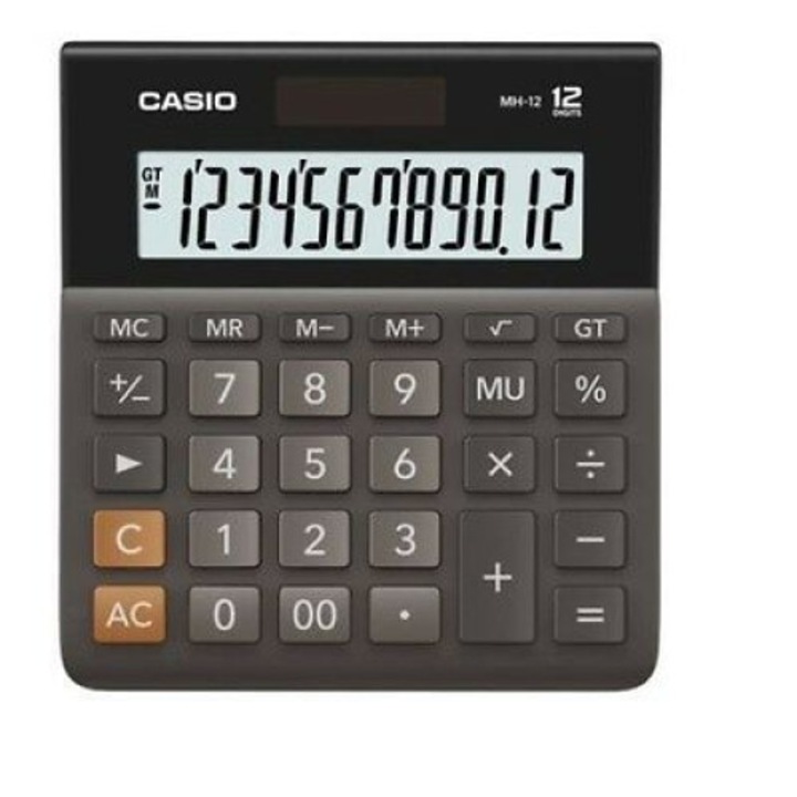 Calculator de birou Casio, MH-12BK
