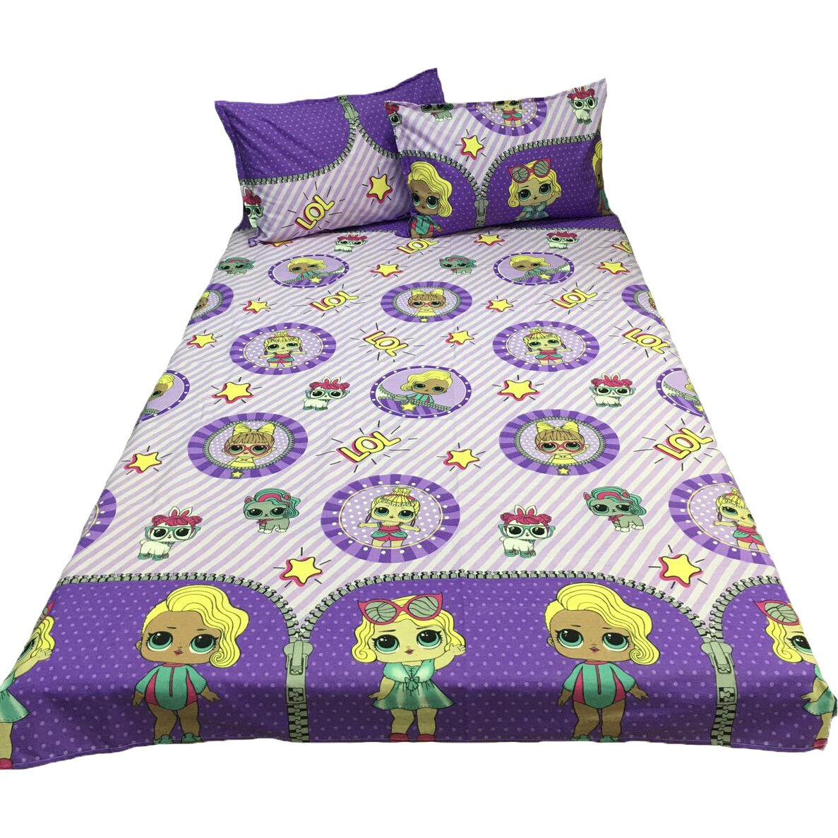 Set lenjerie pat dublu copii, trei piese, din bumbac 100%, by Liz Line - CD367