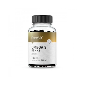 OstroVit Omega 3, Vitminele D3, K2 180 Capsule OstroVit Omega 3, Vitminele D3, K2 180 Capsule