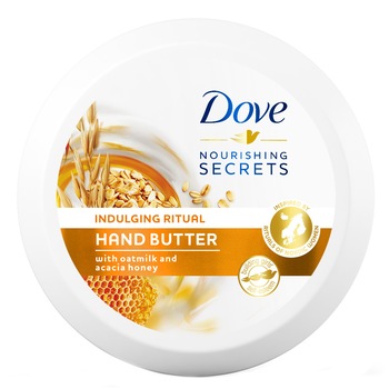 Crema de maini Dove Hand Butter Oatmilk & Acacia Honey, 75 ml Crema de maini Dove Hand Butter Oatmilk & Acacia Honey, 75 ml