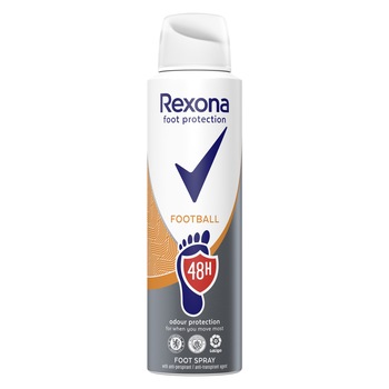 Spray pentru picioare Rexona Football, 150 ml Spray pentru picioare Rexona Football, 150 ml