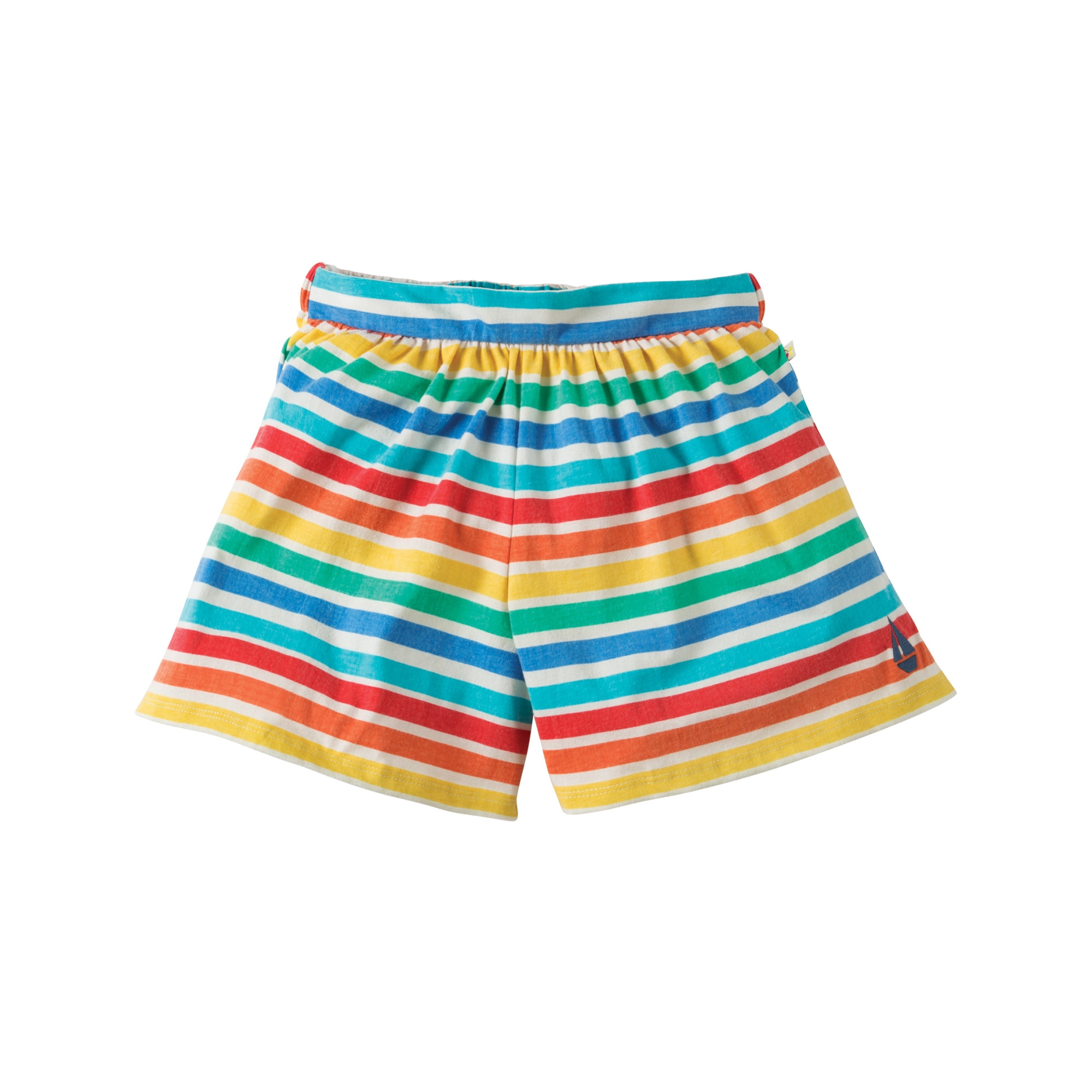 Pantaloni scurti ”Curcubeu in dungi”, fete