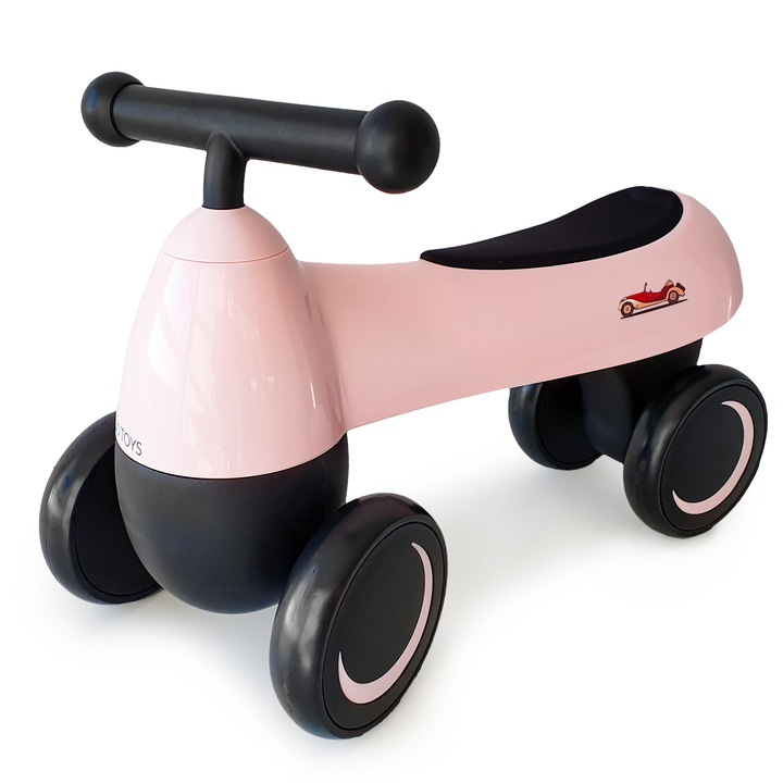 IdealStore Running Bike OFF Egyensúlyozó kerékpár, Támogatja a motoros koordinációt és az egyensúlyt, Habszivaccsal borított kormány, Dupla kerekek elöl/hátul, Kényelmes ülés, Max. terhelés 20 kg, 12-36 Hónap