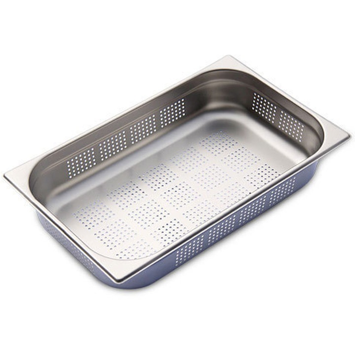 Tava gastronorm perforata, premium, HorecaPIV, GN 1/1 100, uz profesional, 530x325x100 mm, 14 l