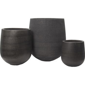 Set 3 ghivece decorative Veranda Concept, CM-04-B, culoare Negru Patinat, Diametru x Inaltime 50x55, 38x42, 28x30 Set 3 ghivece decorative Veranda Concept, CM-04-B, culoare Negru Patinat, Diametru x Inaltime 50x55, 38x42, 28x30