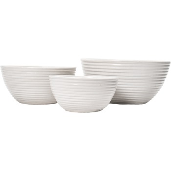 Set 3 ghivece decorative Veranda Concept, CB-576/A, culoare alb, Diametru x Inaltime 36x18, 30x15, 24x12 Set 3 ghivece decorative Veranda Concept, CB-576/A, culoare alb, Diametru x Inaltime 36x18, 30x15, 24x12