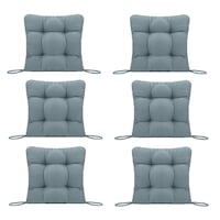 Set Perne decorative pentru scaun de bucatarie sau terasa, dimensiuni 40x40cm, culoare Gri, 6 bucati