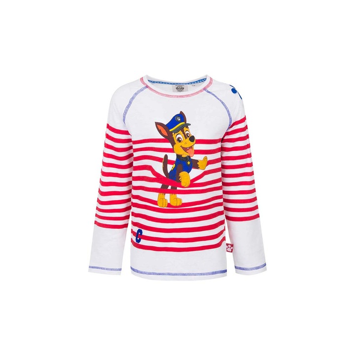 Bluza copii, cu dungi, Air Patrol, rosie, 110 cm