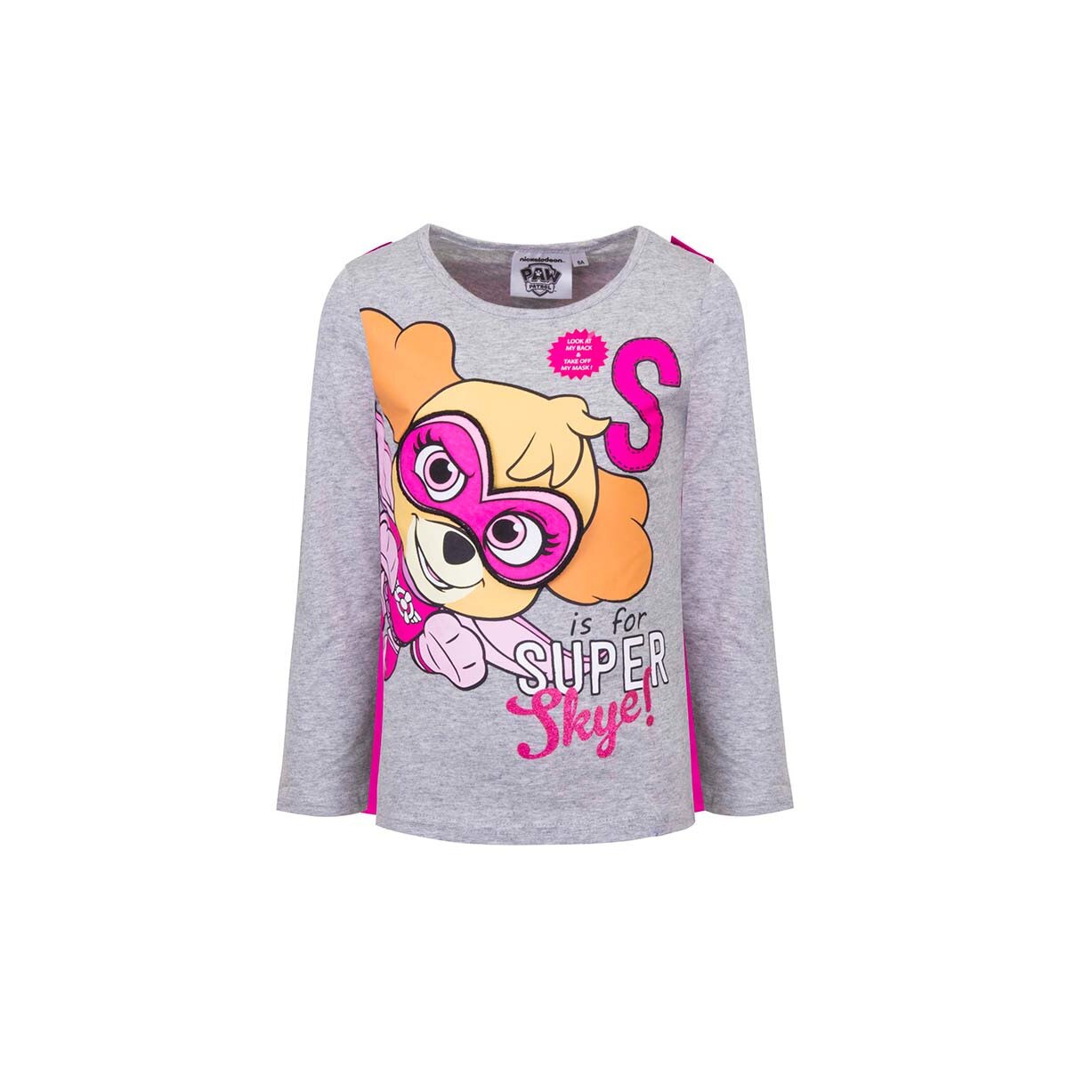 Bluza pentru fetite, S is for Super Paw Patrol, gri