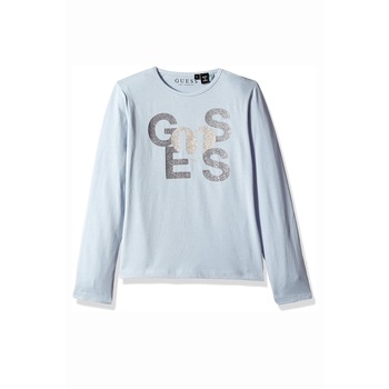 Bluza fete cu imprimeu text, Guess Jeans, 8 ani Bluza fete cu imprimeu text, Guess Jeans, 8 ani