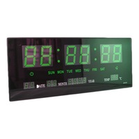 ceas electronic perete afisaj digital verde led termometru calendar imagen 21_0_
0