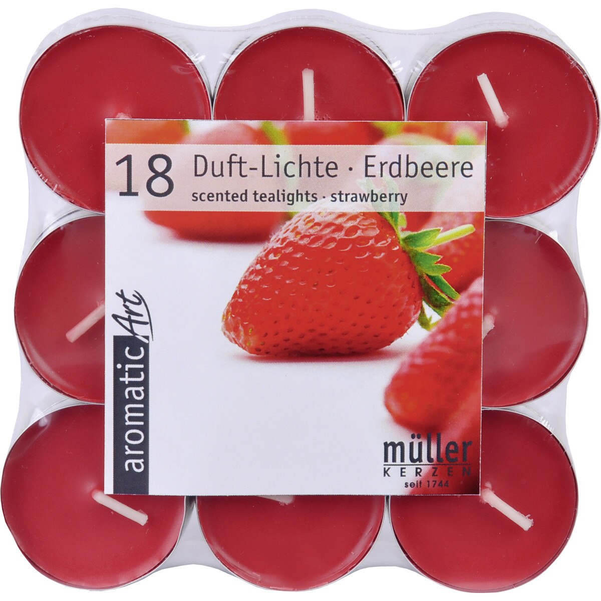 Set 18 buc Lumanare pastila parfumata - capsuni