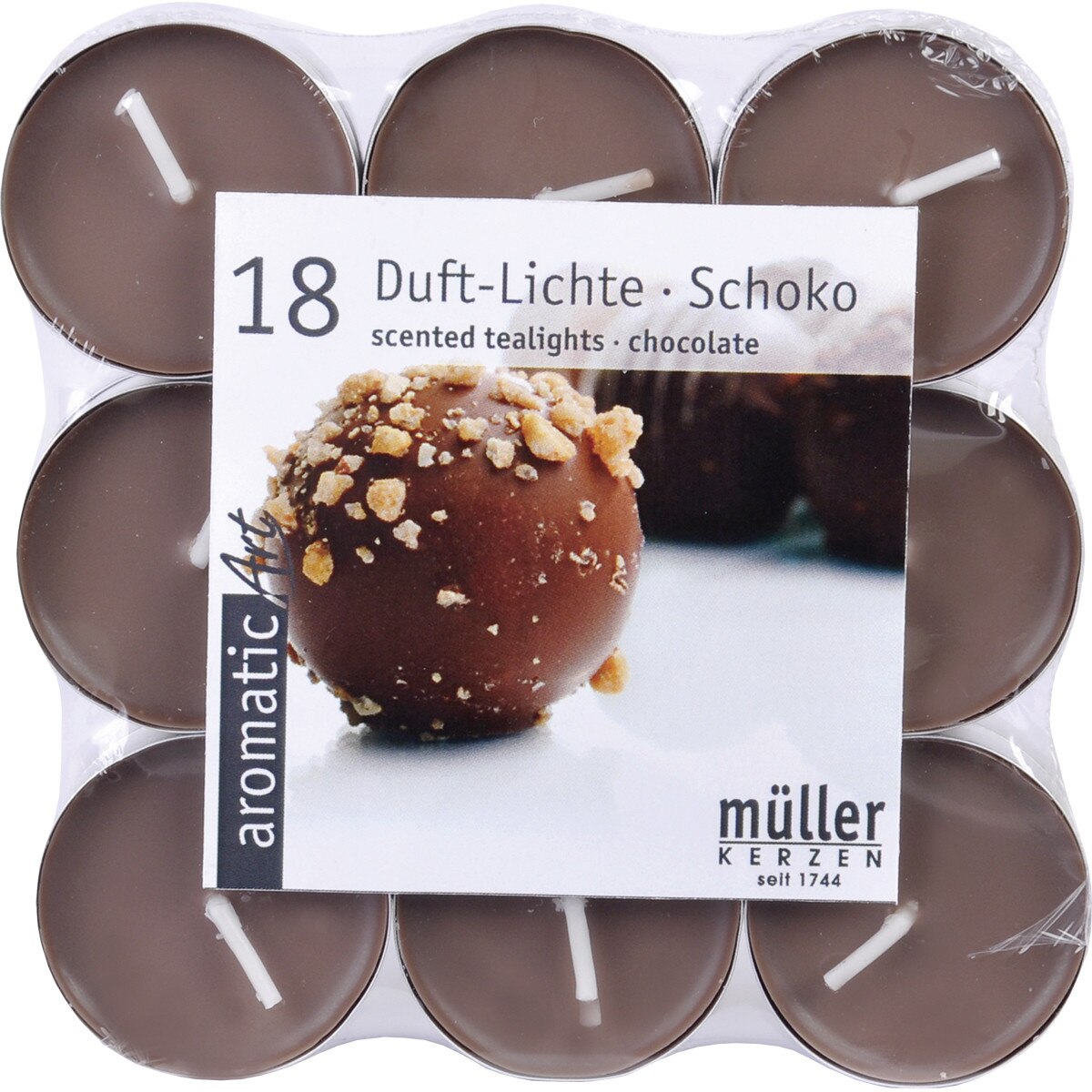 Set 18 buc Lumanare pastila parfumata - ciocolata