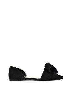 NINE WEST, Balerini D'Orsay de piele intoarsa Shoresi NINE WEST, Balerini D'Orsay de piele intoarsa Shoresi