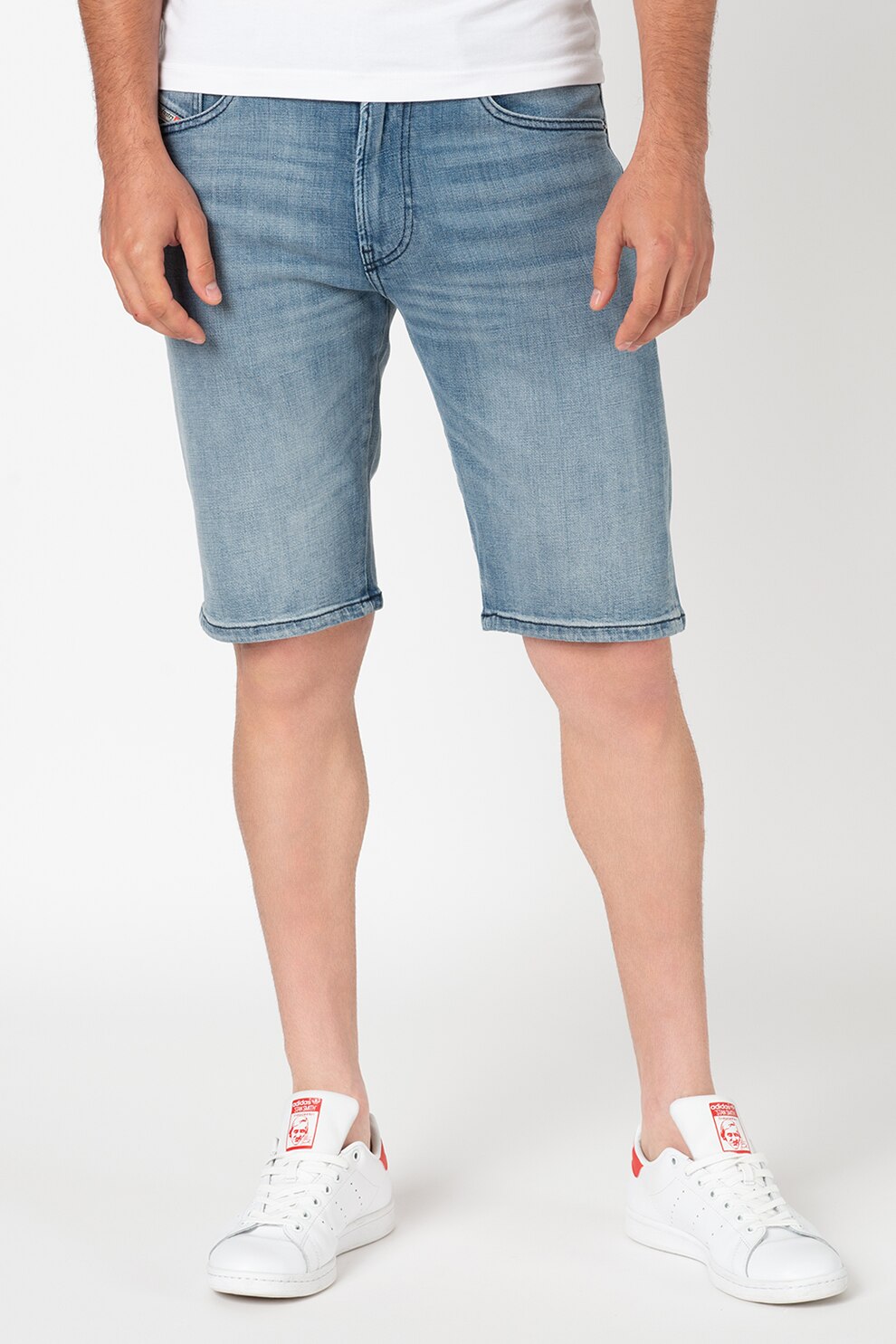 Diesel, Pantaloni scurti din denim, Albastru deschis, 31