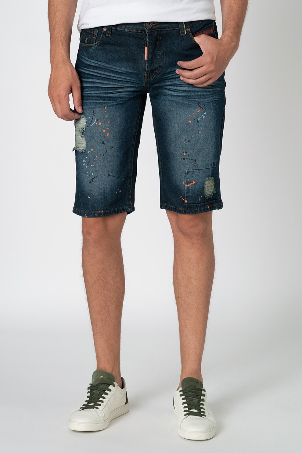 Geographical Norway, Bermude din denim cu 5 buzunare Promenade, Albastru ultramarin