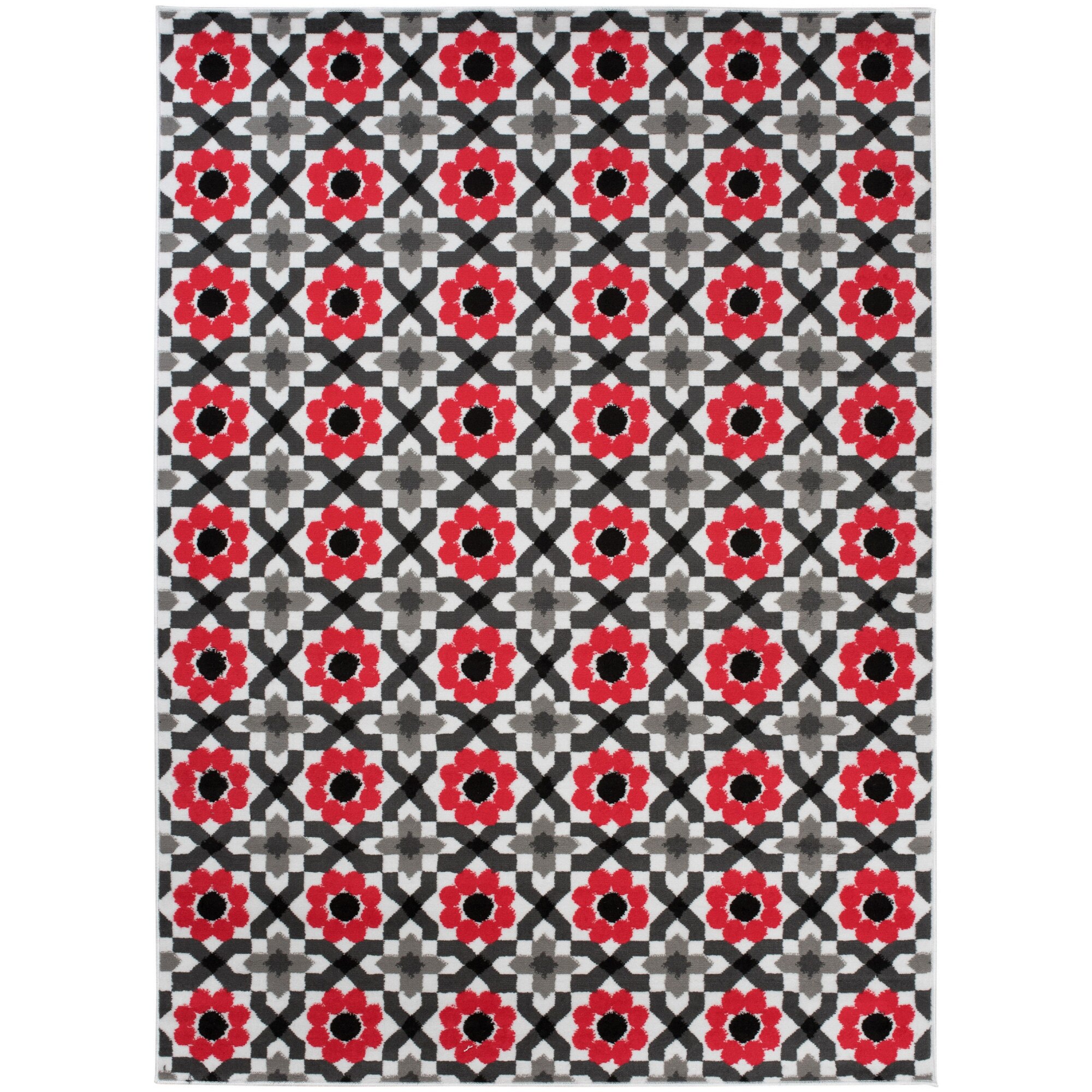 Covor Maya Modern Short Pile Chemex Z645E alb 220x300