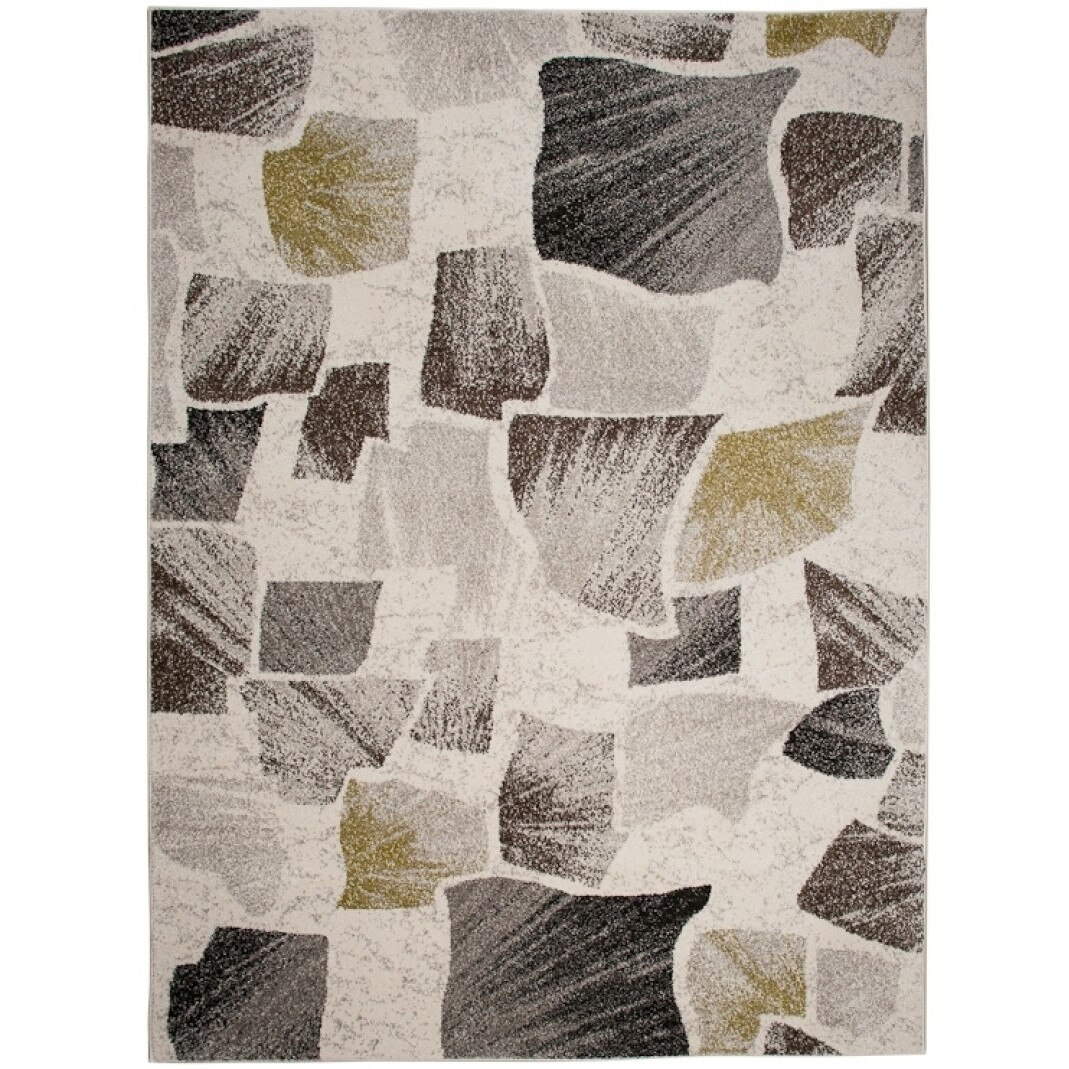 Covor Sumatra Contour Cut Chemex E316B alb 80x150