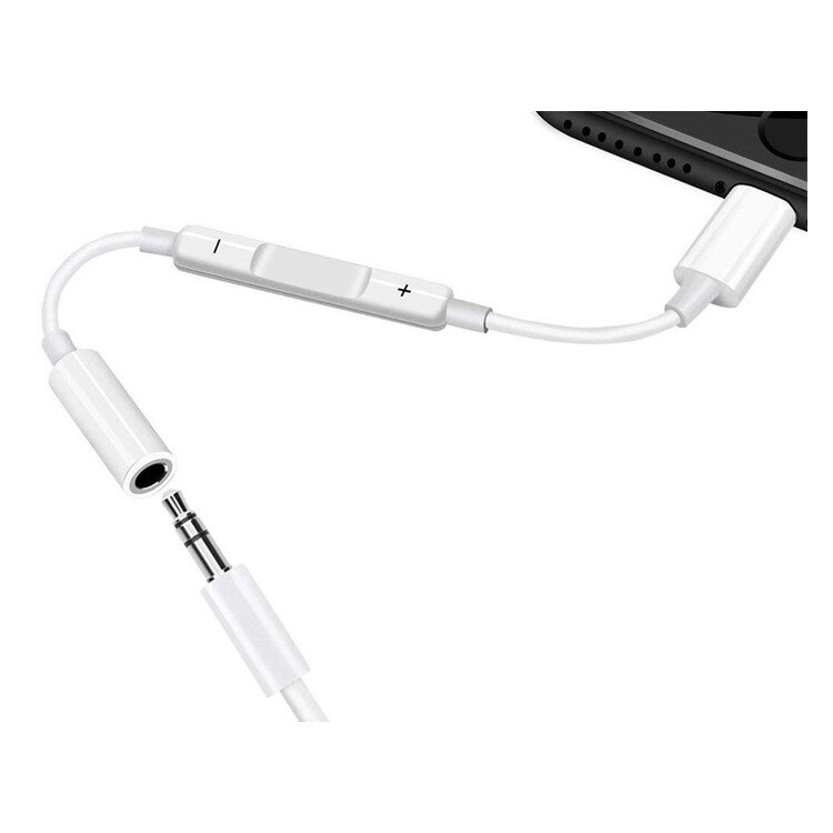 Cablu Adaptor, Jack 3.5mm Lightning, Apple iPhone, Comenzi Vocale