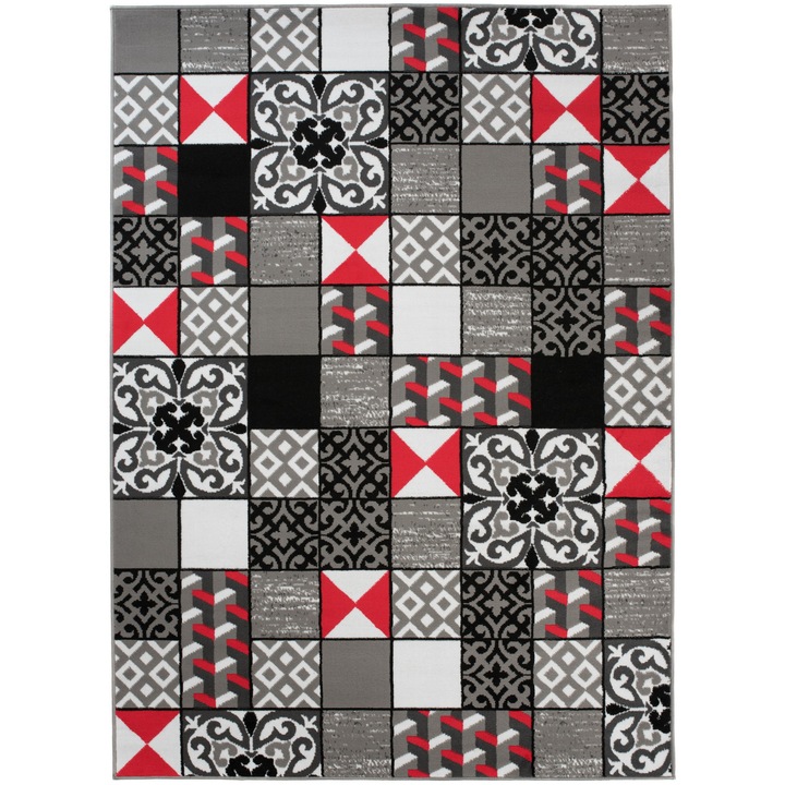 Covor Maya Modern Short Pile Chemex Z906E gri 130x190