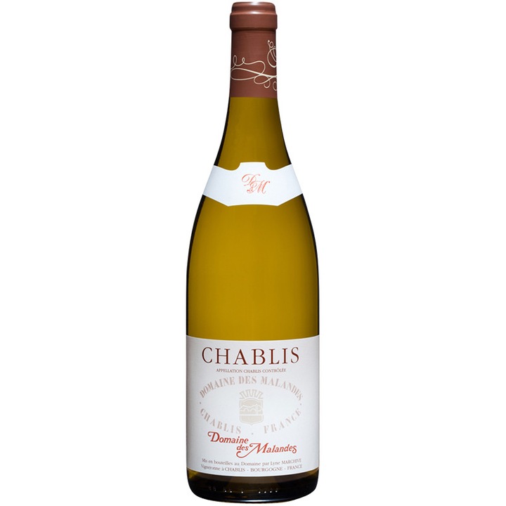 Бяло вино Domaine des Malandes Chablis, Шардоне, Франция, 750 мл