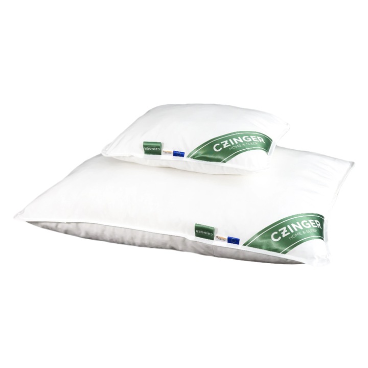 Allergia "STOP" Antiallergén Párna szett (nagypárna + kispárna) - 100% pamut huzatban szegőszalaggal 68x88 cm, 38x48 cm, 1000-250 g