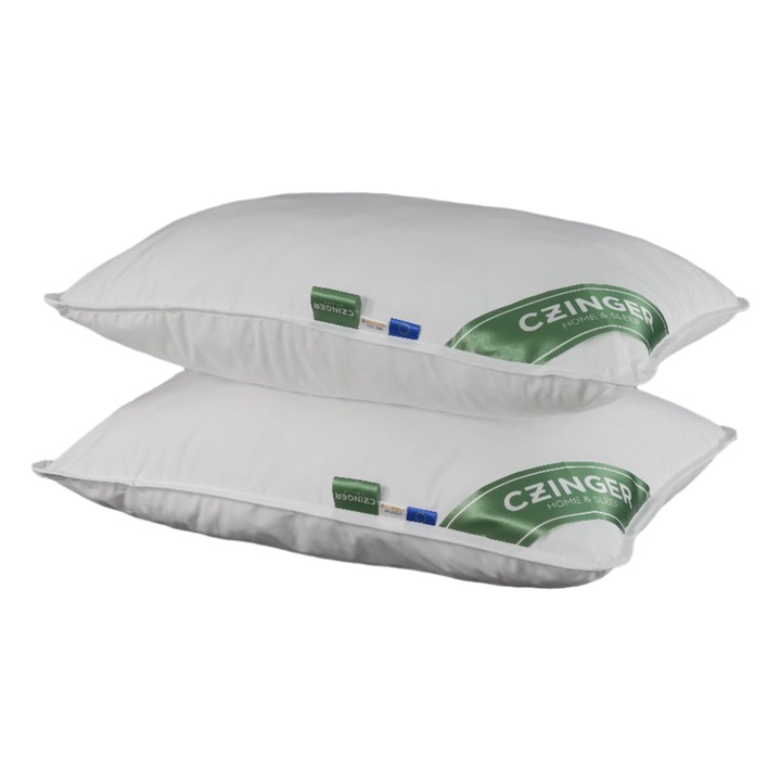 Allergia "STOP" Antiallergén 2 db félpárna - 100% pamut huzatban szegőszalaggal 48x68 cm, 500 g