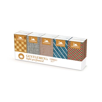 Batiste hartie 3 straturi Harmony Gentlemen´s, usor parfumate 10x10 bucati Batiste hartie 3 straturi Harmony Gentlemen´s, usor parfumate 10x10 bucati