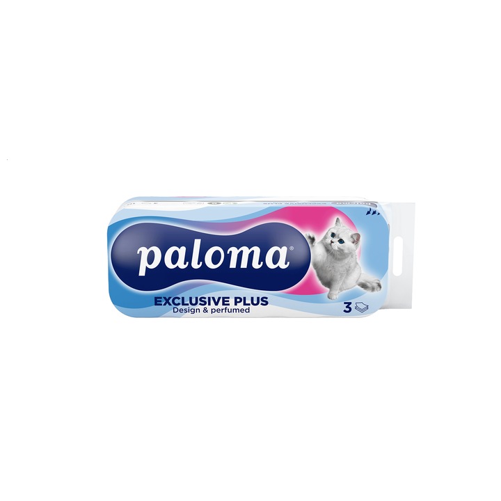 Paloma Exclusive Plus WC papír - Dekor, 3 rétegű, 10 tekercs, illatosított