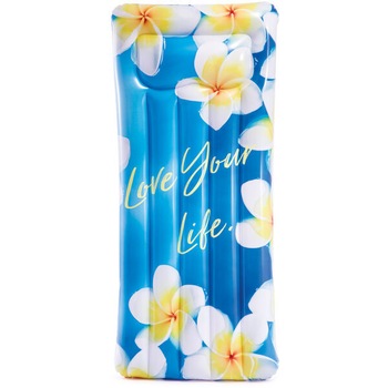 Saltea gonflabila cu model 178x 84 cm,flori Saltea gonflabila cu model 178x 84 cm,flori