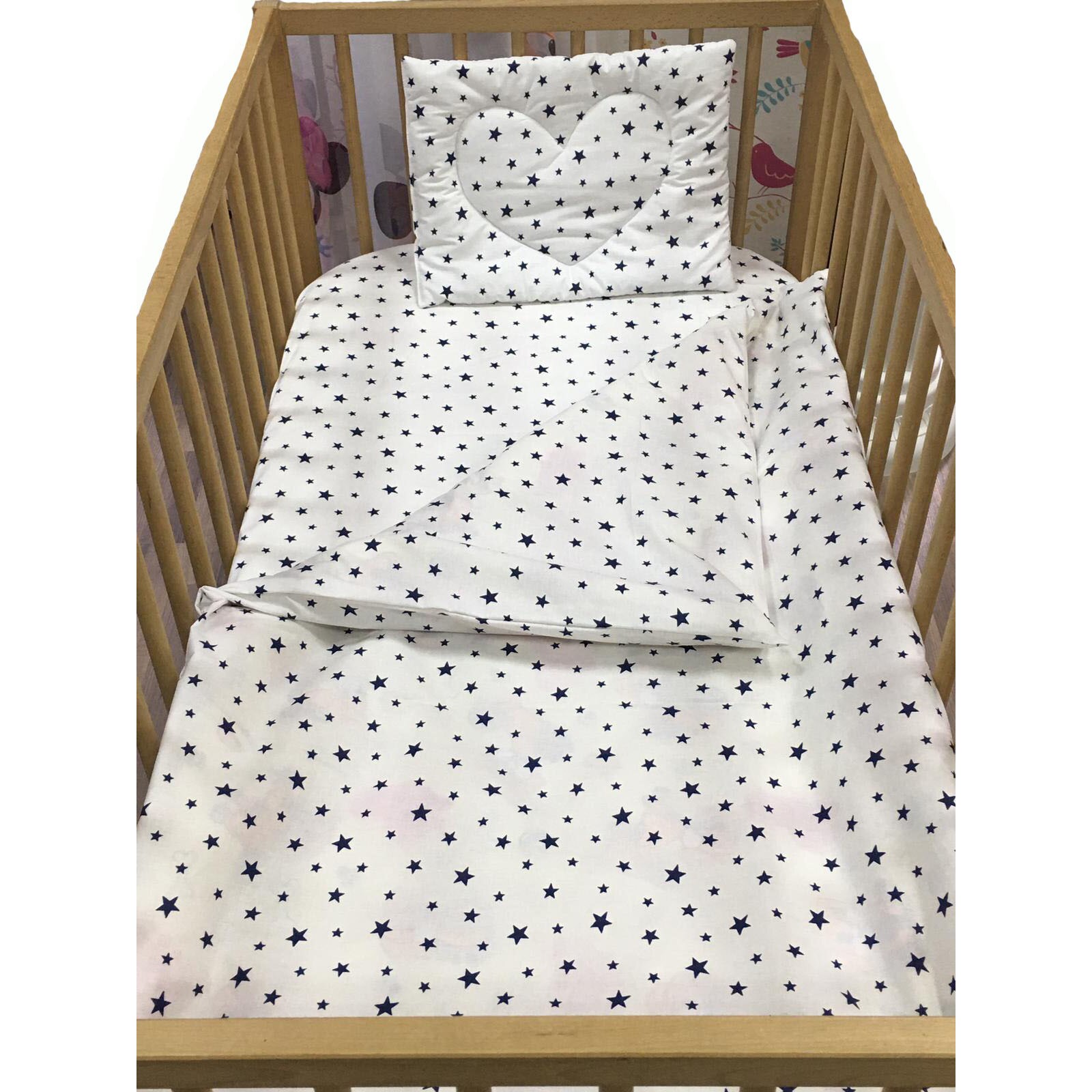 Lenjerie alba trei piese patut nou-nascuti, din ranforce, by Liz Line-Ranforce bebe12