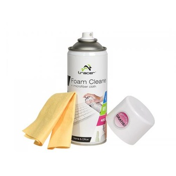 Spuma de curatat TRACER Plastic 400 ml + microfibra Spuma de curatat TRACER Plastic 400 ml + microfibra