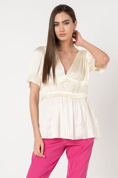 Polo Ralph Lauren, Bluza cu decolteu in V, Bej Polo Ralph Lauren, Bluza cu decolteu in V, Bej