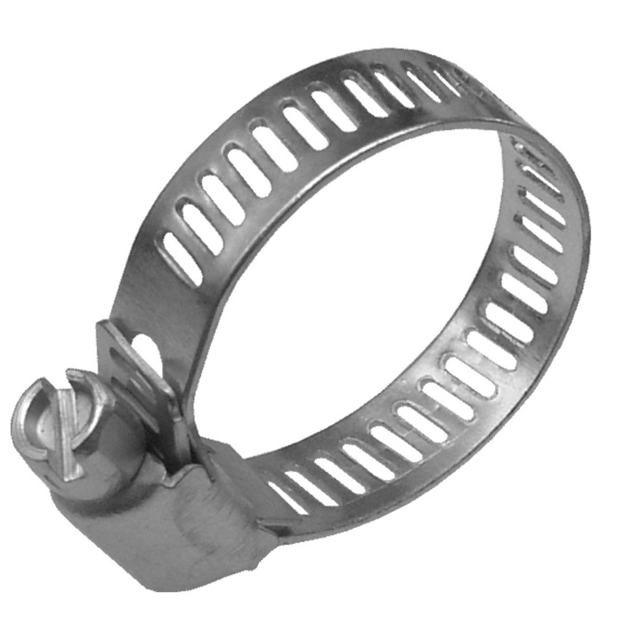 Rozsdamentes acél nyakörv EvoTools tömlőhöz, átmérő 140-160 mm, 5 darab