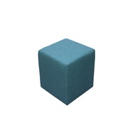 Taburet cu role CUBIX, stofa, 37x37x45 cm, TURCOAZ
