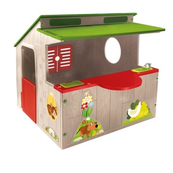 Casuta Copii cu Bucatarie NOVOKIDS™ Kitchen House , Pentru casa si gradina, Dimensiuni 139x118x120 cm, Ferestre si usa mobile, Plastic aditivat rezistent la lumina, Multicolor Casuta Copii cu Bucatarie NOVOKIDS™ Kitchen House , Pentru casa si gradina, Dimensiuni 139x118x120 cm, Ferestre si usa mobile, Plastic aditivat rezistent la lumina, Multicolor