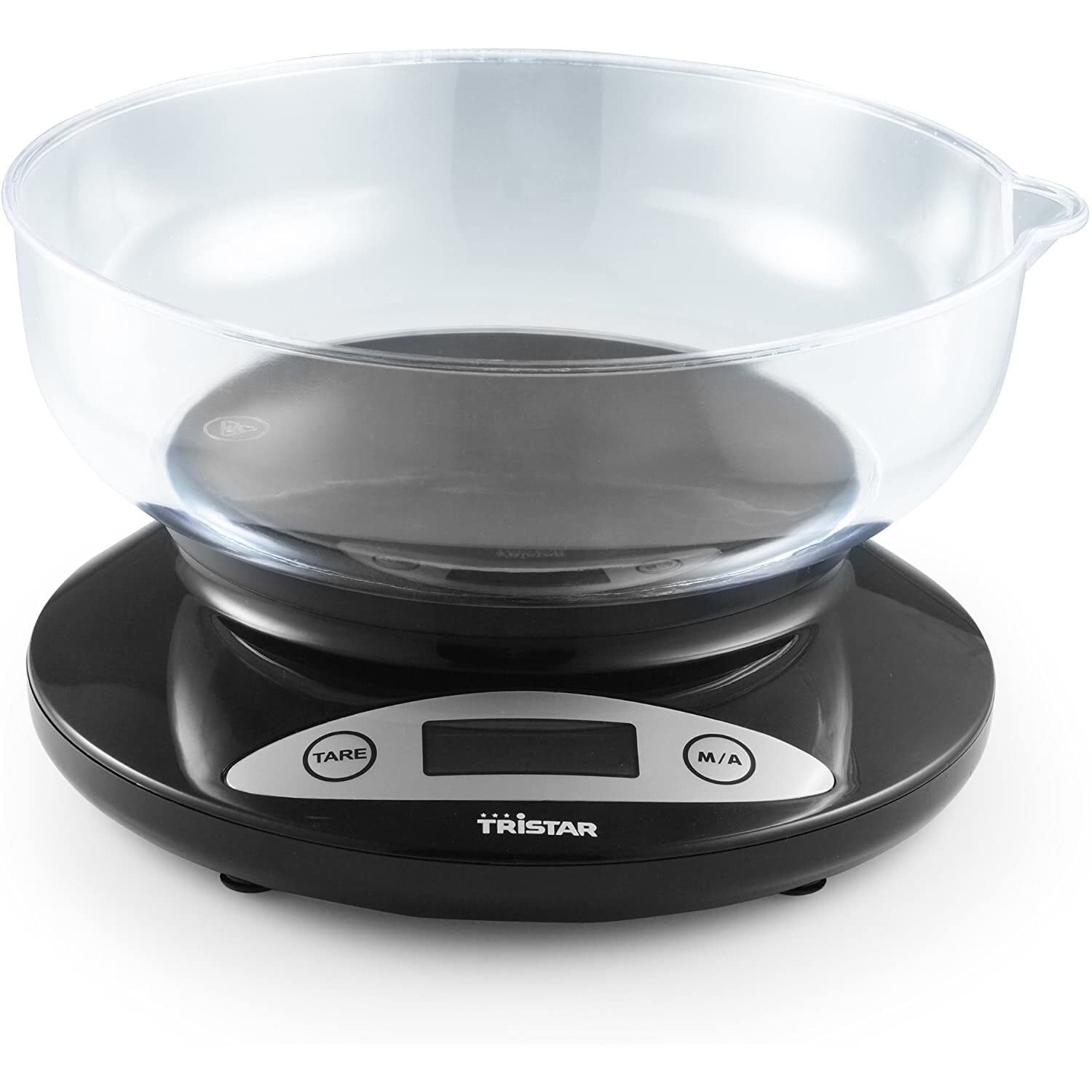 Cantar de bucatarie Tristar KW-2430, 2 kg, LCD, Panou Digital, Negru