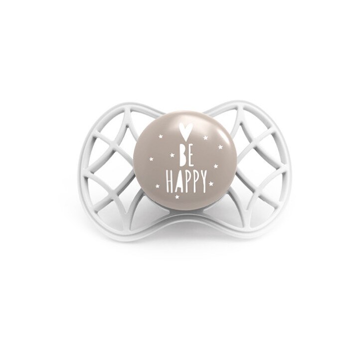 Suzeta orthodontica cu capac protector, Nuvita, 6 luni+ Gri