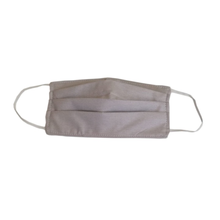 Masca de protectie fata, bumbac , 3 straturi, reutilizabila, uni colorat, 1 bucata