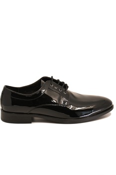 Pantofi negri eleganti din lac pentru barbati Pantofi negri eleganti din lac pentru barbati