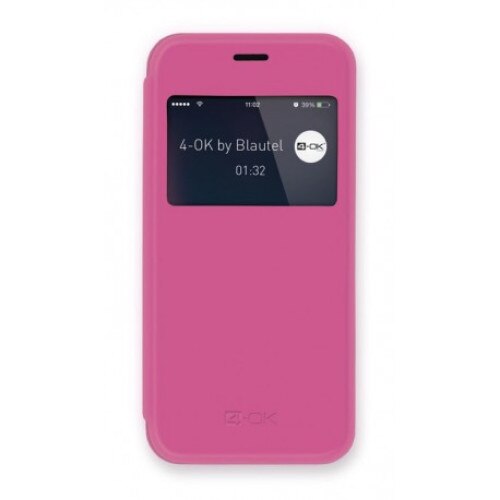 Husa BLAUTEL 4-OK Book Window for IPhone 6 Pink