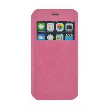 Husa BLAUTEL Case Book Stand Window for IPhone 6 Plus Pink Husa BLAUTEL Case Book Stand Window for IPhone 6 Plus Pink